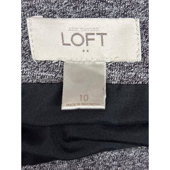 Loft Womens Gray A-Line Skirt Size 10 - Picture 5 of 7